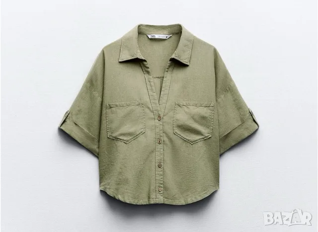 Дамска лятна ризка ZARA, снимка 3 - Ризи - 55804334