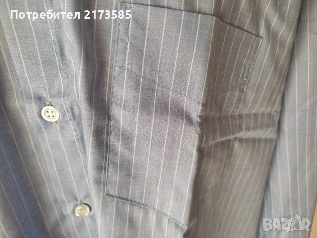 Продавам НОВА мъжка риза с дълъг ръкав райе, снимка 7 - Ризи - 42896146