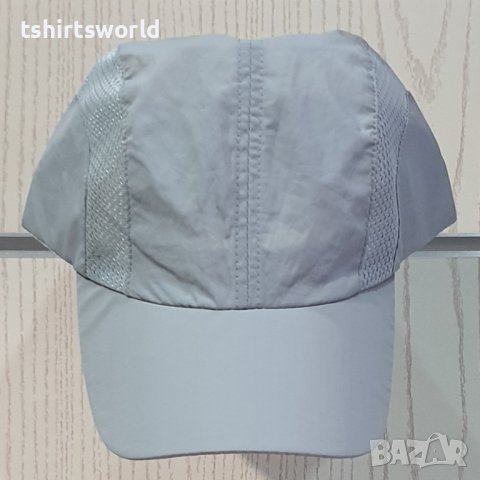 Нова изчистена дишаща шапка с козирка в сив цвят, шушляк, снимка 2 - Шапки - 37514801