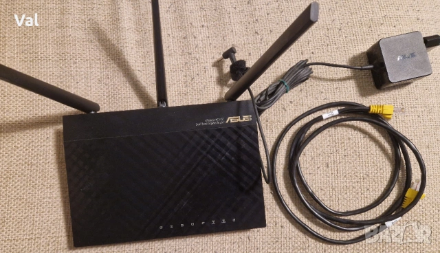 Рутер Asus RT-AC66 B1. Перфектно състояние, работи идеално, няма никакви забележки.