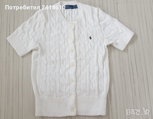 POLO Ralph Lauren Cable Pima Cotton Size XXS НОВО! ОРИГИНАЛ! Дамски Пуловер без Ръкави!, снимка 4 - Блузи с дълъг ръкав и пуловери - 54235951