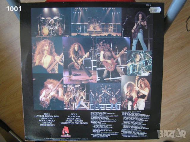 Дългосвиреща грамофонна плоча (винил) на групата The Rods (live), снимка 2 - Грамофонни плочи - 26944921