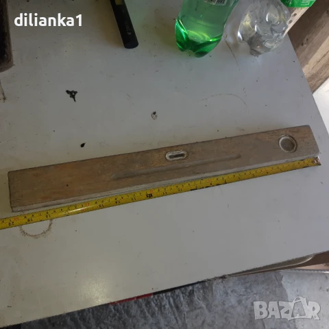 Стар дървен нивел/нивелир-50см