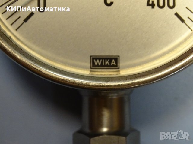 биметален термометър Wika thermometer ф100mm, 0/+400°C, L-80mm, снимка 3 - Резервни части за машини - 35228796