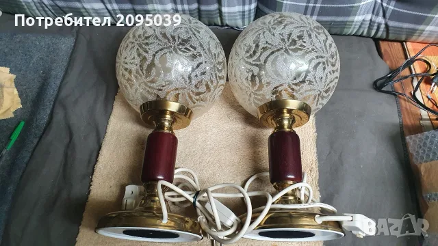 Стари немски нощни лампи., снимка 2 - Антикварни и старинни предмети - 56522662