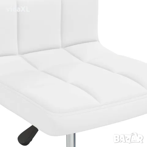 vidaXL Трапезни столове, 2 бр, бели, изкуствена кожа, снимка 8 - Столове - 56147026