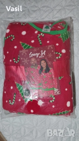 Коледна пижама в две части