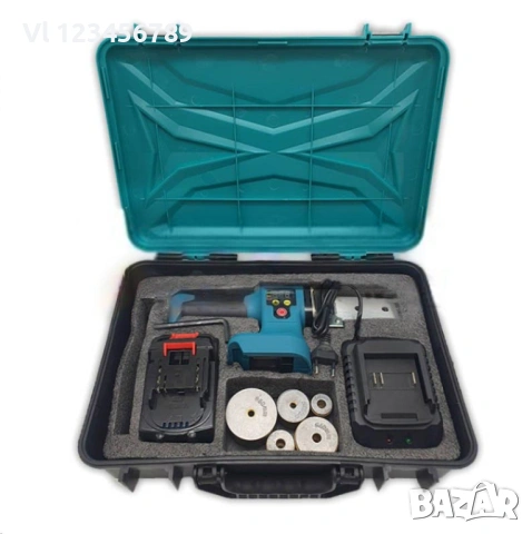 Акумулаторна Лепачка за ППР тръби KraftRoyal с Батерия, Зарядно + 5 накрайника Ф20 – Ф50, снимка 3 - Други инструменти - 53878076