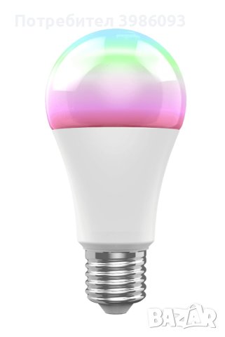 Смарт крушка Woox - R9074 - WiFi Smart E27 LED Bulb RGB+White, 10W/60W, 806lm, снимка 1 - Други - 44254333