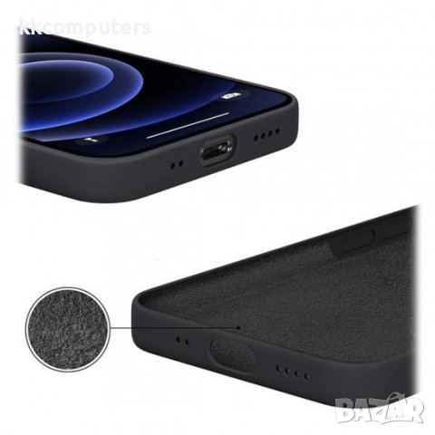 Силиконов кейс Silicone Soft Cover, За iPhone 11 (6.1), Черен, снимка 2 - Калъфи, кейсове - 37815929