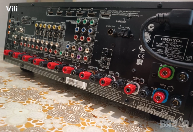 Onkyo TX-SR707, снимка 3 - Ресийвъри, усилватели, смесителни пултове - 53252998