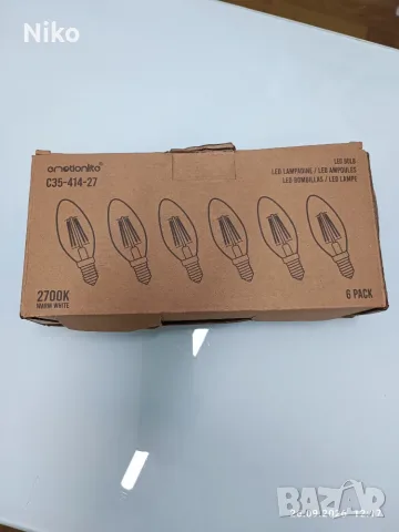 Нови LED крушки Е14 (тип свещ),6 бр.-САМО за 5€