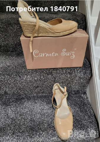 Сандали CARMEN SAIZ – на платформа, еспадрил, №40
