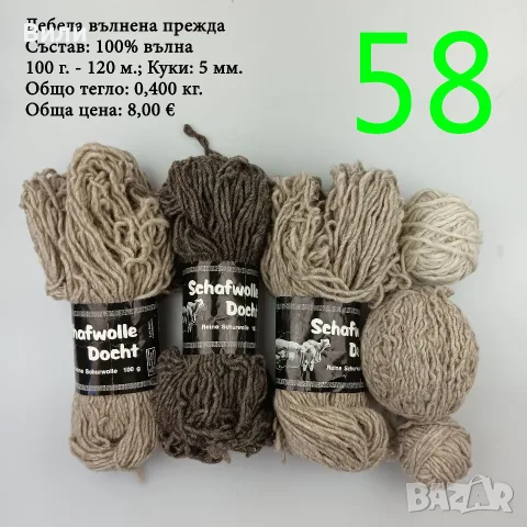 Евтини прежди в малки количества - нови и остатъци 