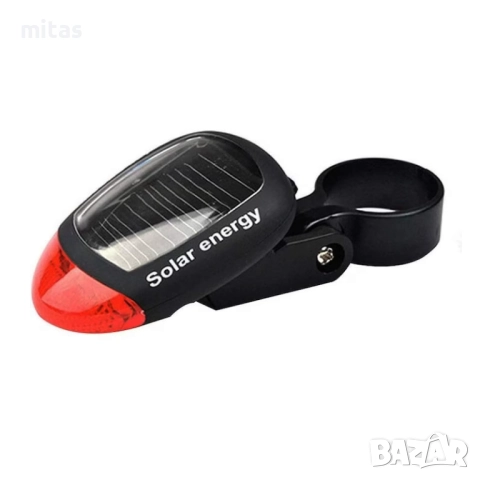 Задна LED стоп светлина за велосипед колело, Соларно захранване, снимка 4 - Аксесоари за велосипеди - 52040073