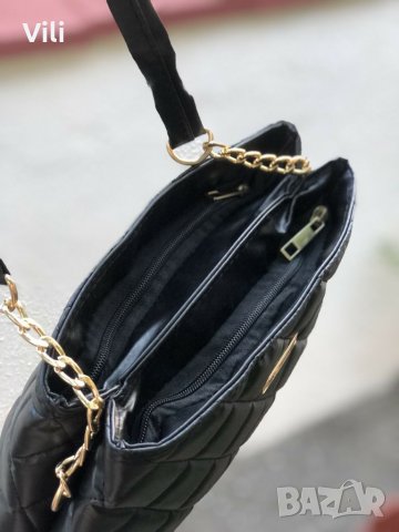 Ежедневна дамска чанта с две прегради от еко кожа с дълга дръжка в Чанти в  гр. Русе - ID39018090 — Bazar.bg