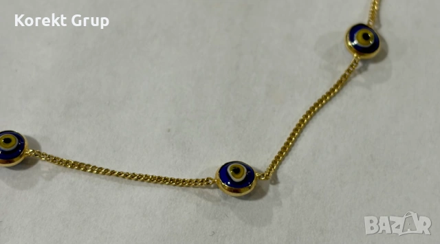 Златен синджир с маниста 3.85 грама 14 карата 585, снимка 9 - Колиета, медальони, синджири - 53037743