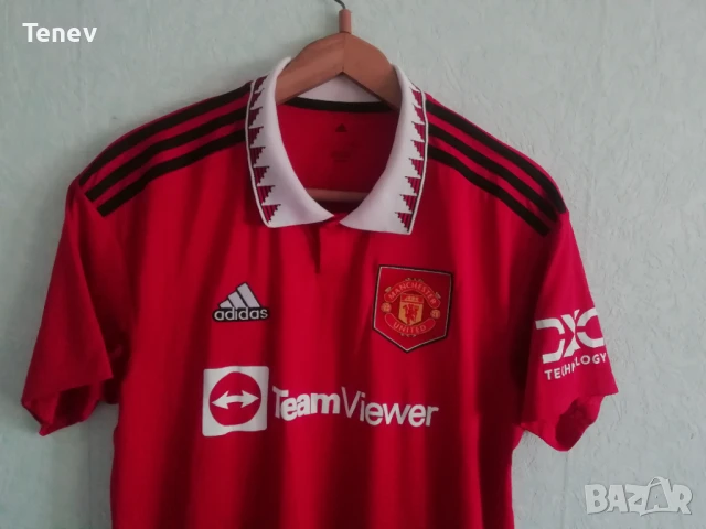 Manchester United Adidas нова оригинална тениска фланелка Манчестър Юнайтед размер L, снимка 4 - Тениски - 51322375