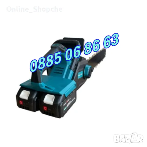 Акумулаторна резачка 40 см шина с автоматично смазване, 2 батерии 36V 10Ah и 2 вериги, снимка 2 - Други инструменти - 49628724