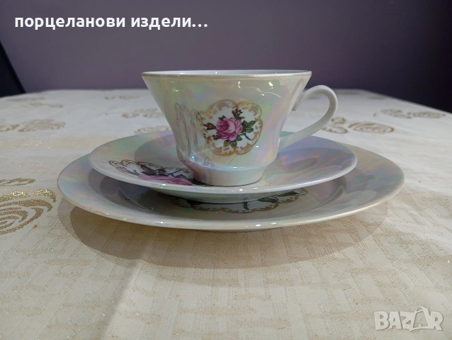 Порцеланов прекрасен сет GDR, снимка 7 - Антикварни и старинни предмети - 54014397