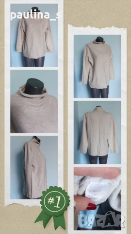 Три различни броя / Уникален пуловер "Marie Simtine" cashmere & merino и "LOUISE FD" , снимка 14 - Блузи с дълъг ръкав и пуловери - 26622391