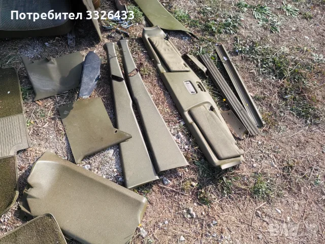 Зелен интериор от Мерцедес 123, снимка 3 - Автомобили и джипове - 56415417