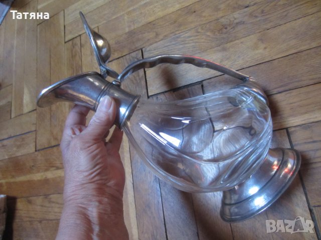  /старинен/съд за вино/декантер; тава за сладко/бакър/ ХАЛБА /МЕСИНГ/