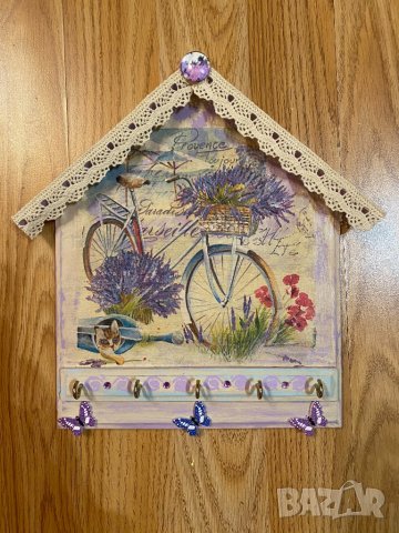 Къщички  за ключове декупаж, снимка 3 - Декорация за дома - 31485605