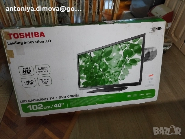 Телевизор Toshiba 40 инча комбо с ДВД плеър, снимка 11 - Телевизори - 53242790