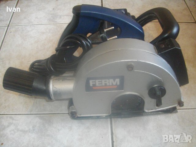 1700 Вата-ф125мм-Лазерна Каналокопка-Фреза Копаене Канали-ОТЛИЧНА-FERM WSM1009-Копае 28/30мм-6,0кг, снимка 3 - Измервателни инструменти - 42902806