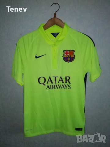 Barcelona Neymar Jr Nike оригинална тениска фланелка Неймар Барселона трети екип 2014/2015 , снимка 2 - Тениски - 53063682
