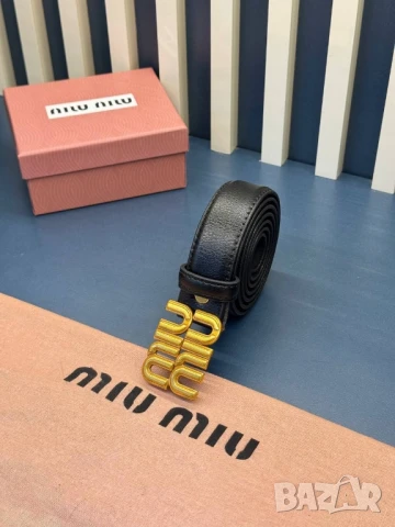 колани от естествена кожа в кутия miu miu , снимка 6 - Колани - 50608325