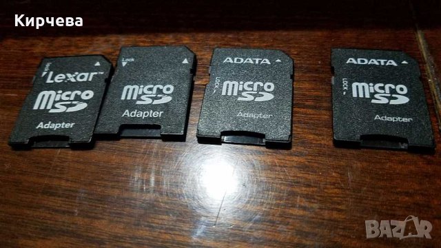 Micro SD адаптери за фотоапарат или лаптоп, снимка 1 - Друга електроника - 30745455
