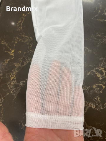 Shein Бяла блуза S, снимка 4 - Блузи с дълъг ръкав и пуловери - 44523456