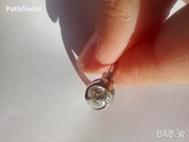 Сребърен пръстен с циркон сребро 925, снимка 2 - Пръстени - 48030418
