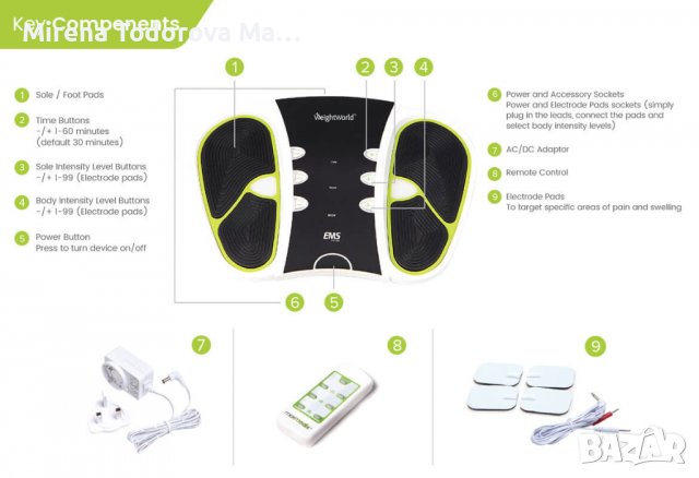 Масажор за тяло и крака с циркулация на кръвта при диабетици , снимка 5 - Масажори - 36883284