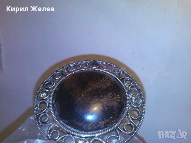 КРАСИВ СРЕБРИСТ ГОЛЯМ МЕДАЛЬОН ВИНТИДЖ АРТ СТИЛНО БИЖУ 30021, снимка 5 - Колиета, медальони, синджири - 29844113