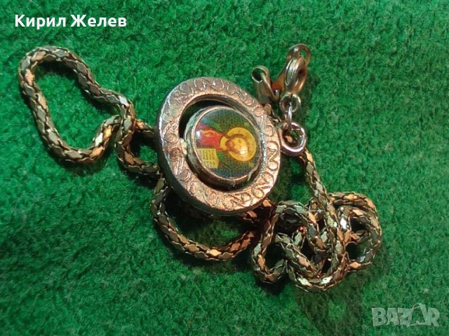 СТАР ПРАВОСЛАВНА ДВУСТРАННА ИКОНКА 24809, снимка 3 - Антикварни и старинни предмети - 34420435