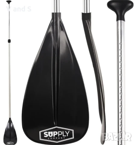 регулируемо гребло за падъл борд - алуминиево плаващо, леко и издръжливо за пътуване, снимка 4 - Водни спортове - 50739082