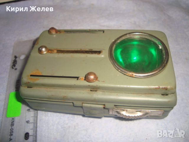 СТАРО СИГНАЛНО МЕТАЛНО РЯДКО РЕТРО БДЖ ФЕНЕРЧЕ с 4 ЦВЯТА 2423 , снимка 4 - Антикварни и старинни предмети - 38276919