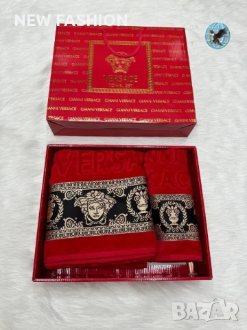 Памучни Хавлии -2бр в Кутия ✨ VERSACE , снимка 5 - Хавлиени кърпи - 51153967
