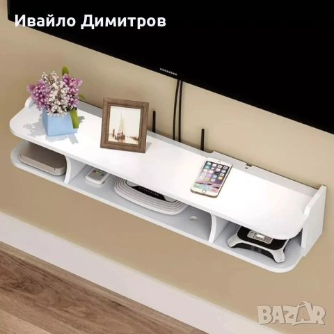 Стенен рафт за рутер с множество отделения, снимка 3 - Други - 54217160