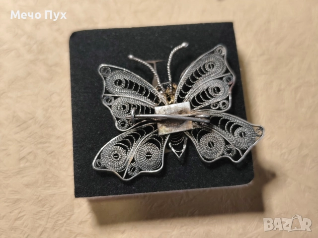 Стара сребърна брошка (17), снимка 3 - Колиета, медальони, синджири - 52713858