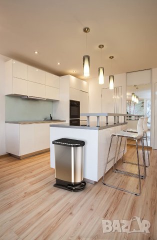 Кош за отпадъци Rotho Paso 50 л за разделно събиране на отпадъци с капак и педал, снимка 8 - Други - 39956902