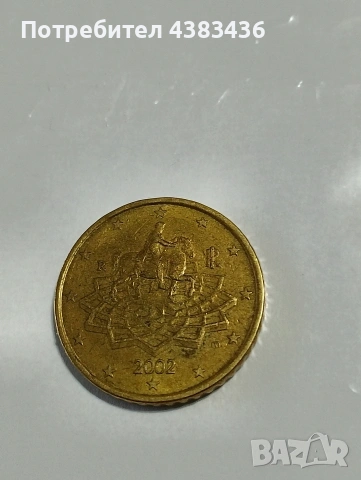монети от 0.50 цента от 2002г, снимка 2 - Нумизматика и бонистика - 53976181