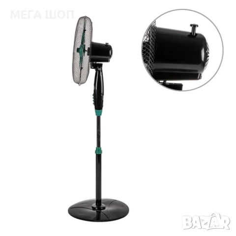 Вентилатор на стойка 16" Muhler FM-1650, 40W, снимка 3 - Вентилатори - 50563157