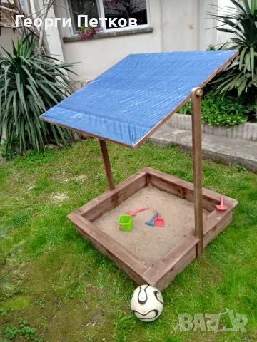 Детски Пясъчник със сенник,кафяв., снимка 4 - Други - 49867130