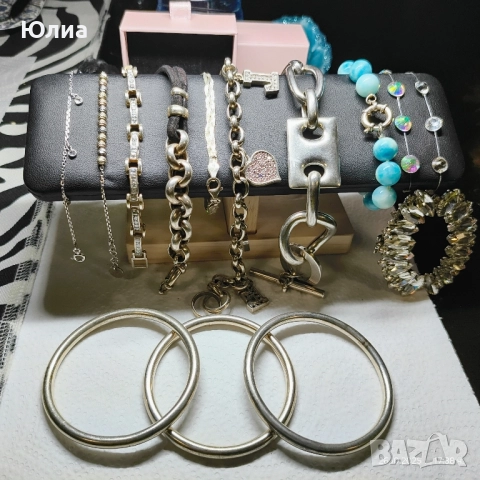 Сребро от лична колекция с маркировка 925, снимка 16 - Гривни - 52521633