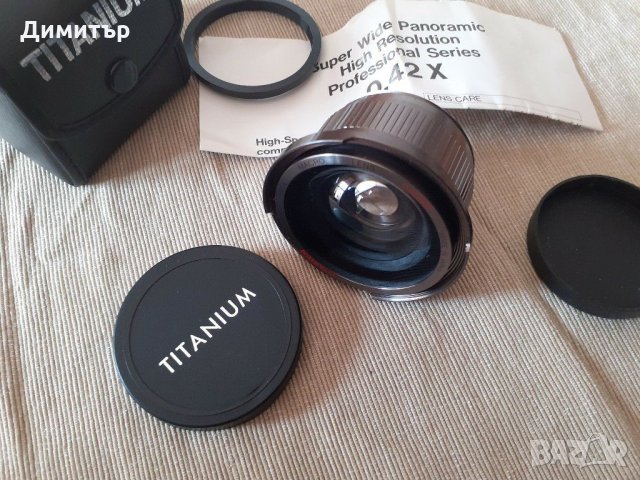  Нов обектив TITANIUM SUPER WIDE MACRO 0.42xAF JAPAN , снимка 4 - Обективи и филтри - 31258716