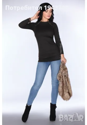 Дамска туника в черен цвят CG025, снимка 5 - Туники - 48287652